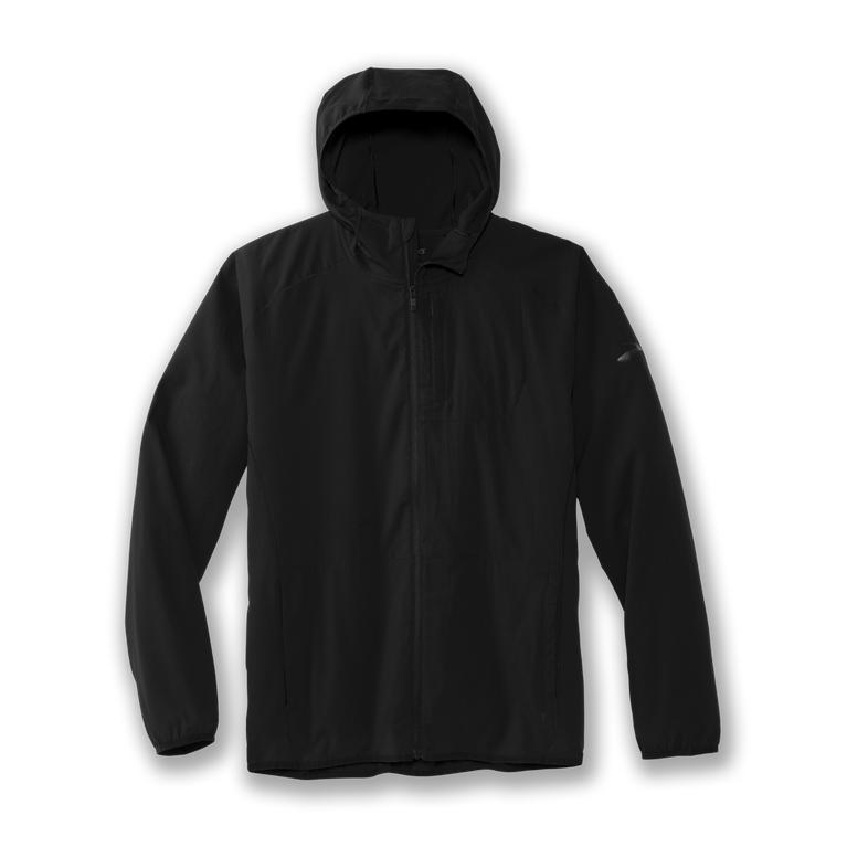 Brooks Canopy Mens Running Jackets - Black - Indonesia (EJHF-42539)